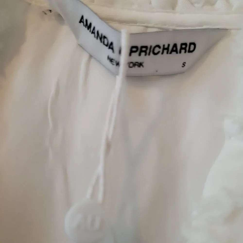 Amanda Uprichard Connolly Dress Split V Neck Sleeveless Midi Dress SMALL NWT